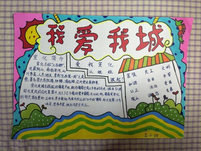 铸家国情怀魂---建国街小学我爱我城手抄报绘画作品征集活动侧记