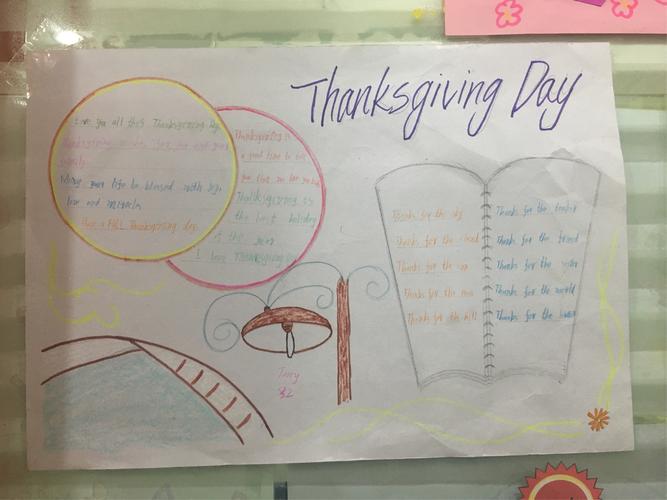 thanksgiving day灿烂东区手抄报优秀作品展