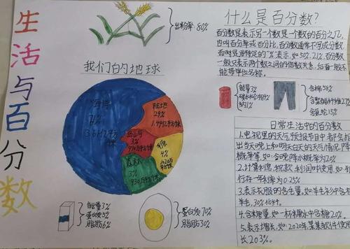 我爱百分数平矿一小 六年级王议伟 数学手抄报集