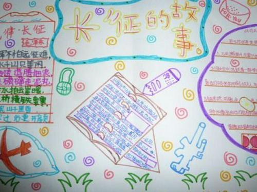 关于红军小学的手抄报 关于科学的手抄报