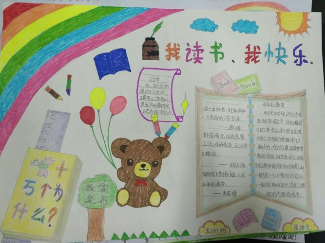 延职创新实验小学五年级四班读书笔记手抄报