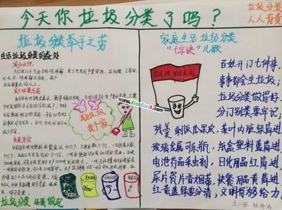 垃圾分类手抄报内容资料 - 小报吧-262kb校园无垃圾手抄报校园无垃圾