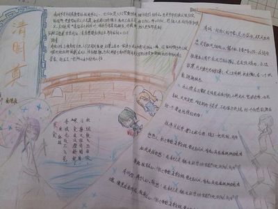 小学四年级学生关于杏花的手抄报小学四年级手抄报