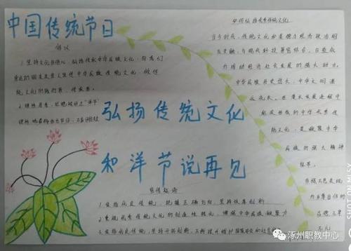 拒绝过'洋节'主题手抄报黑板报评比活动