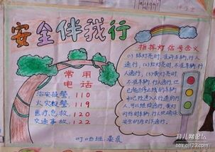 适合学生的安全手抄报 字少的安全手抄报