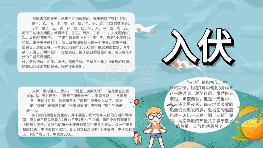 可商用 图片素材参数 关键词入伏 夏天 西瓜 小学生 手抄报 小报