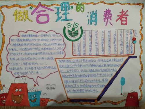 我们在行动源汇区实验小学四二班消费者权益日手抄报展评