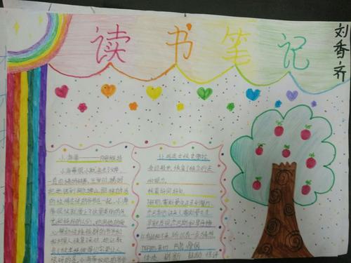 延职创新实验小学五年级四班读书笔记手抄报