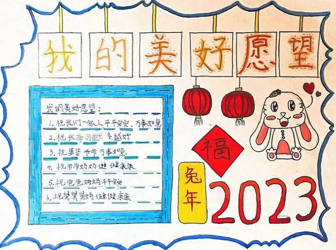 以再见2022你好2023为主题的手抄报