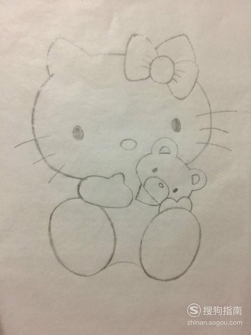 简笔画之hellokitty