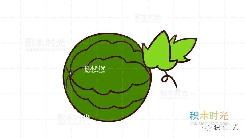 水果简笔画大全画西瓜简笔画