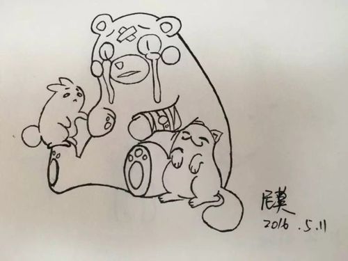 黑白画简笔画