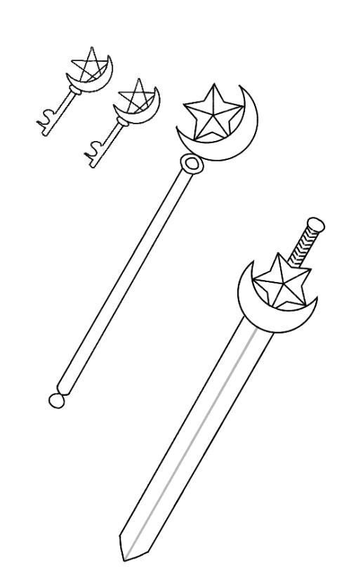 魔杖的简笔画又漂亮又简单