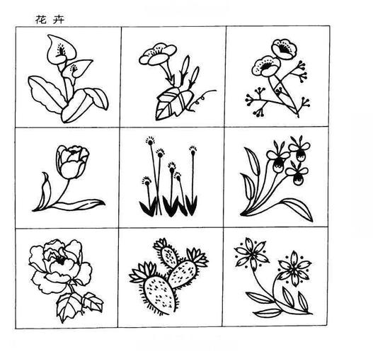 玫瑰花简笔画花的简笔画  美术必学课