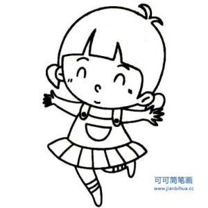 画卡通人物美少女 动漫卡通人物美少女可爱漫画女孩简笔画动漫人物简