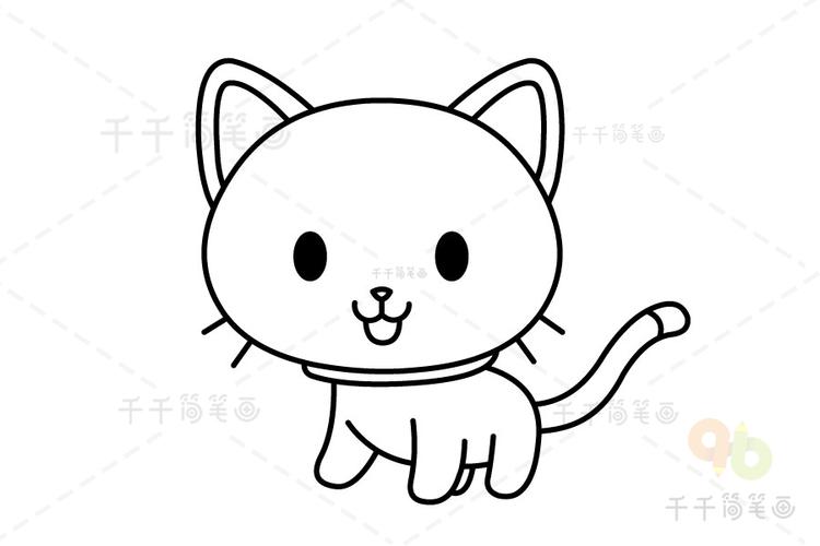 可爱漂亮的小猫简笔画怎么画