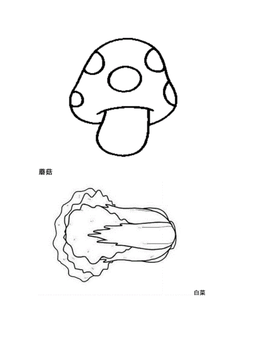 蔬菜水果植物简笔画