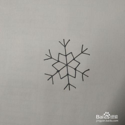 雪花的简笔画要怎么画