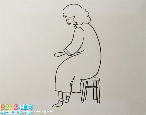 简笔画 人物简笔画 我的好妈妈简笔画