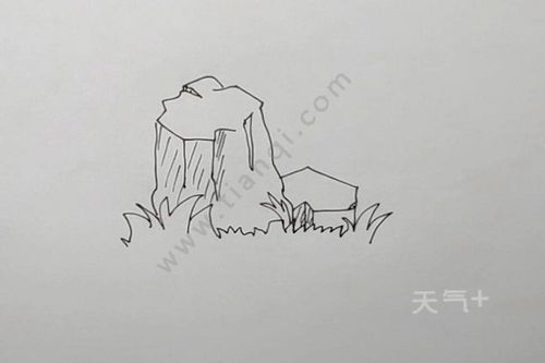 简笔画石头的画法 小石头简笔画怎么画