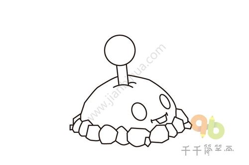 植物大战僵尸 土豆地雷简笔画