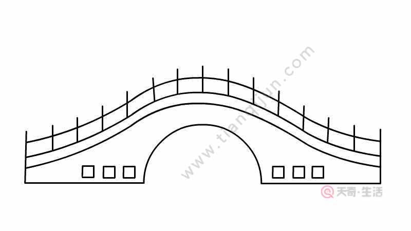 桥简笔画 桥怎么画