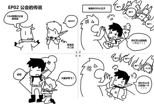 四格漫画简笔画上学