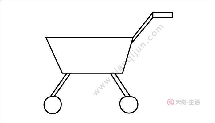 购物车简笔画 购物车简笔画怎么画