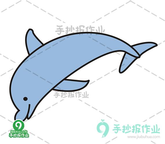 海豚简笔画