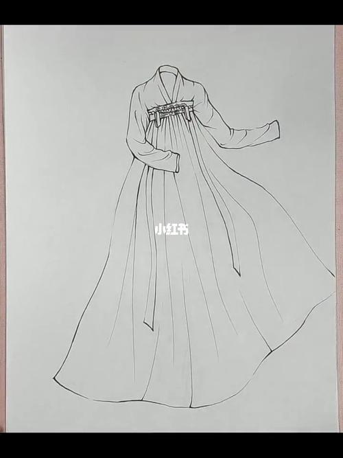 汉服教程哦下期出上色视频哦教程汉服上色简笔画