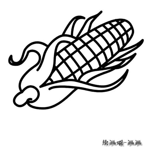 玉米粮食简笔画步骤图片大全儿童简笔画幼儿简笔画简笔画图片大全