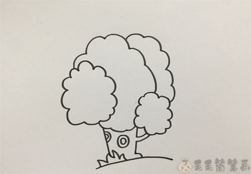 简单好看的大树幼儿简笔画