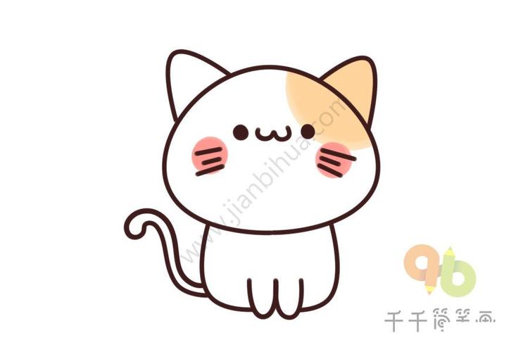 小猫简笔画步骤图 简单易学