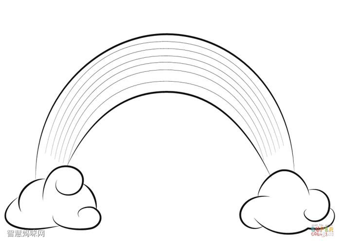 简单的彩虹简笔画图片