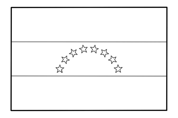 委内瑞拉国旗简笔画步骤图