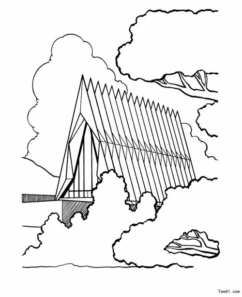 建筑物-简笔画图片-儿童资源网手机版