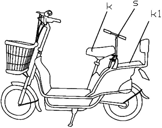 电瓶车简笔画步骤图