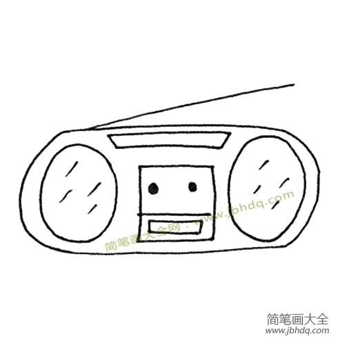 录音机简笔画图片