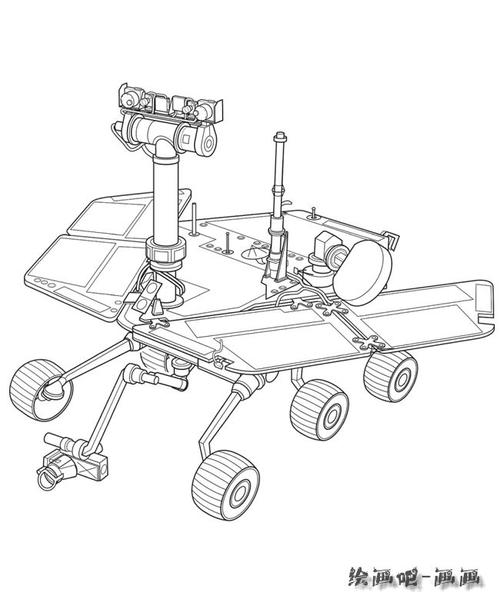 火星探测器怎么画简笔画