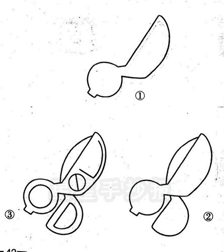 剪刀简笔画图片画法