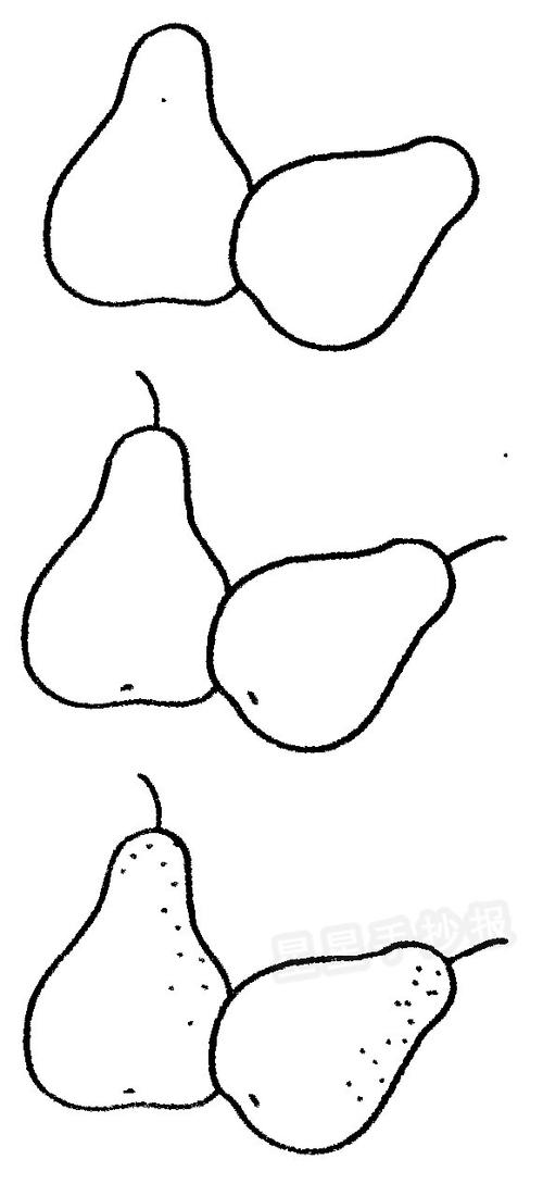 星星报 简笔画 水果蔬菜简笔画  正文内容关于鸭梨的内容 鸭梨为