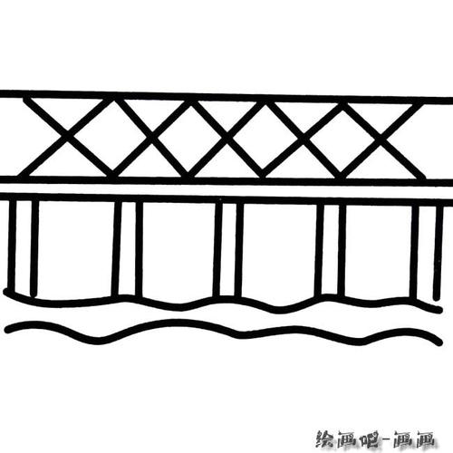 建筑简笔画栏目里的 铁路大桥简笔画图片大全儿童