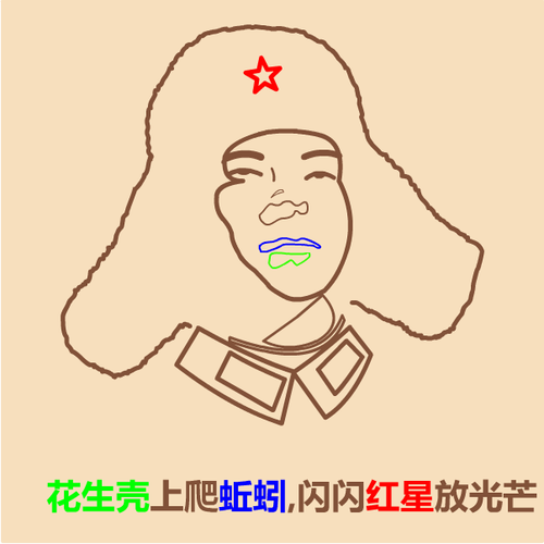 简笔画雷锋头像图片