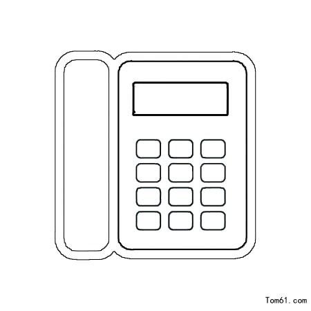 电话-简笔画图片-儿童资源网手机版