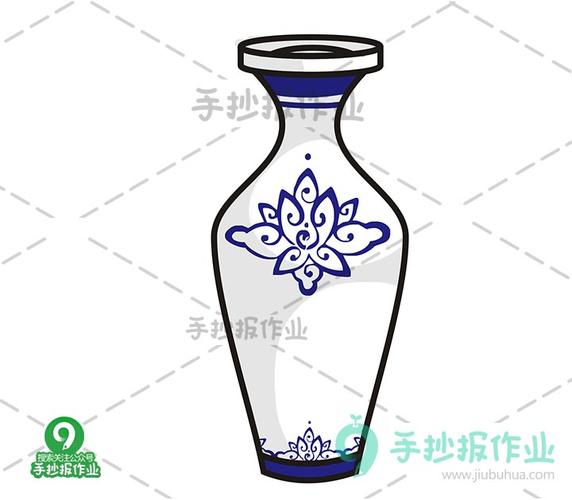 青花瓷简笔画