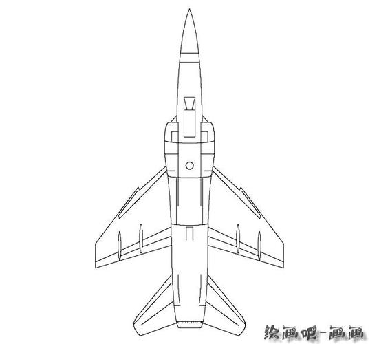 中国战斗机简笔画图片