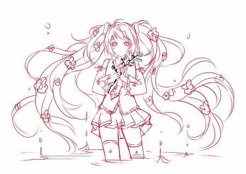 q版超萌初音未来简笔画 第4页