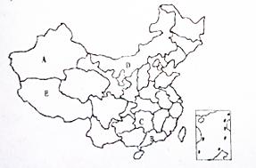 中国各省地图简笔画