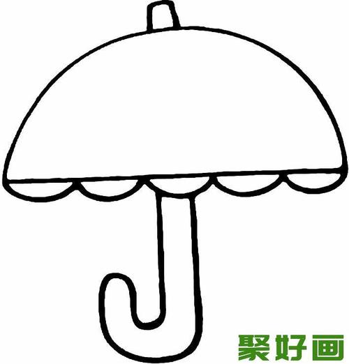 雨伞简笔画图片大全 各种各样的小雨伞简笔画