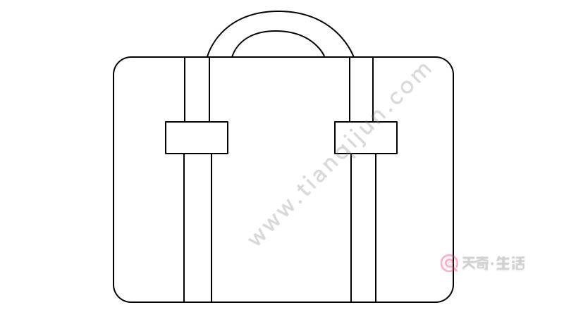 手提包简笔画 手提包怎么画